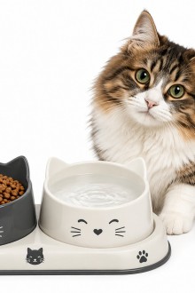Kedi Mama ve Su Kabı Kedi Mama ve Su Kabı