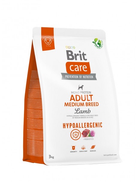 Brit Care Adult Medium Breed Mono Protein Tahılsız Hipoalerjenik Kuzu Etli Yetişkin Köpek Maması 3 Kg Brit Care Adult Medium Breed Mono Protein Tahılsız Hipoalerjenik Kuzu Etli Yetişkin Köpek Maması 3 Kg