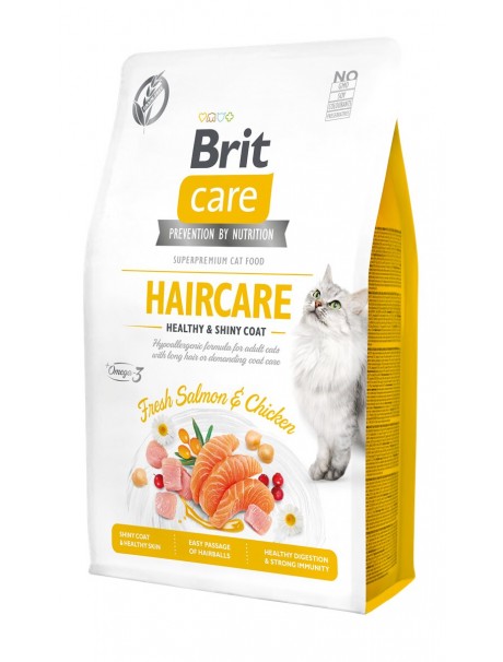 Brit Care Haircare Tahılsız Hipoalerjenik Taze Somon ve Tavuklu Yetişkin Kedi Maması 7 Kg Brit Care Haircare Tahılsız Hipoalerjenik Taze Somon ve Tavuklu Yetişkin Kedi Maması 7 Kg