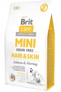 Brit Care Mini Hair & Skin Somon ve Ringa Balıklı Tahılsız Hipoalerjenik Yetişkin Köpek Maması 2 Kg Brit Care Mini Hair & Skin Somon ve Ringa Balıklı Tahılsız Hipoalerjenik Yetişkin Köpek Maması 2 Kg