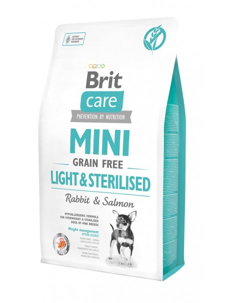 Brit Care Mini Light & Sterilised Tavşan Etli ve Somonlu Tahılsız Hipoalerjenik Kısırlaştırılmış Köpek Maması 2 Kg Brit Care Mini Light & Sterilised Tavşan Etli ve Somonlu Tahılsız Hipoalerjenik Kısırlaştırılmış Köpek Maması 2 Kg