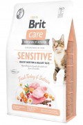 Brit Care Sensitive Tahılsız Hipoalerjenik Taze Hindi ve Somonlu Yetişkin Kedi Maması 2 Kg Brit Care Sensitive Tahılsız Hipoalerjenik Taze Hindi ve Somonlu Yetişkin Kedi Maması 2 Kg