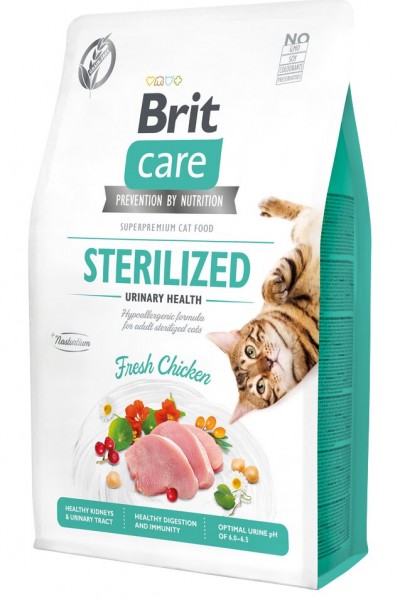 Brit Care Sterilized Urinary Health Tahılsız Hipoalerjenik Taze Tavuklu Kısırlaştırılmış Kedi Maması 7 Kg