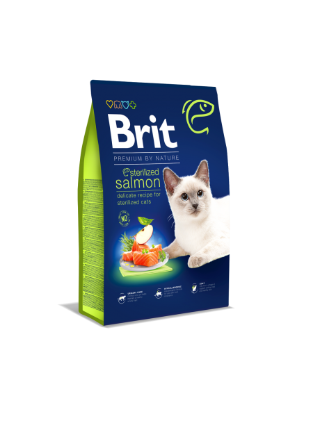Brit Premium By Nature Sterilized Somon Balıklı Kısırlaştırılmış Kedi Maması 8 Kg Brit Premium By Nature Sterilized Somon Balıklı Kısırlaştırılmış Kedi Maması 8 Kg