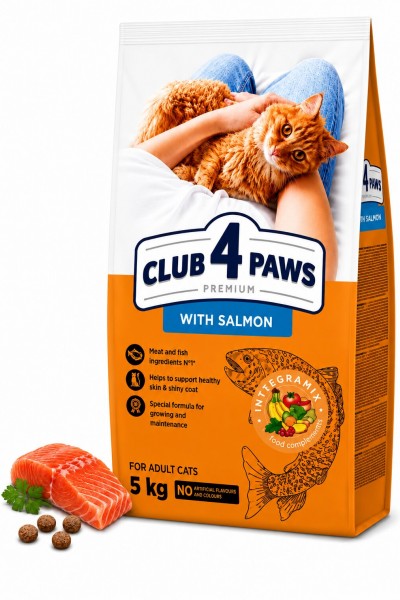 Club 4 Paws Somonlu Yetişkin Kedi Kuru Maması 5 kg