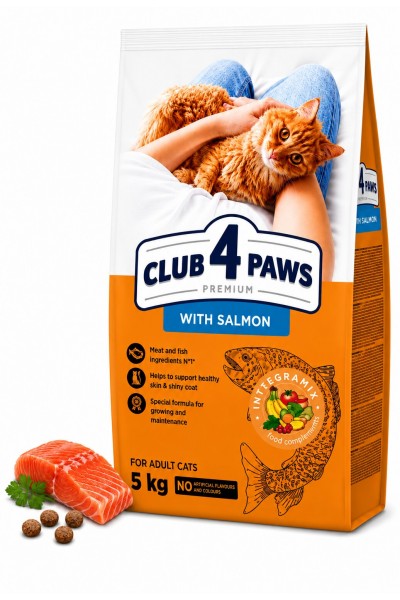 Club 4 Paws Somonlu Yetişkin Kedi Kuru Maması 5 kg