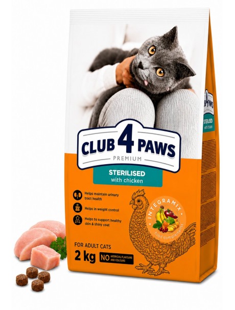 Club 4 Paws Sterilised Tavuklu Yetişkin Kedi Kuru Maması 2 kg Club 4 Paws Sterilised Tavuklu Yetişkin Kedi Kuru Maması 2 kg