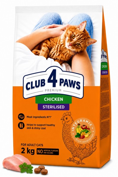 Club 4 Paws Tavuklu Yetişkin Kedi Kuru Maması 2 kg