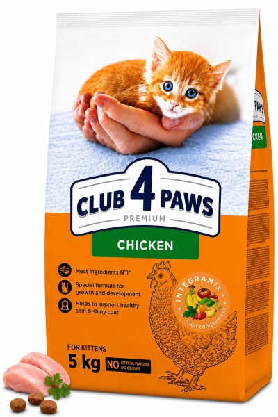 Club 4 Paws Premium Tavuklu Yavru Kedi Maması 5 kg