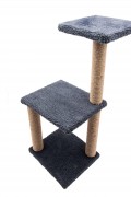 Kedi Tırmalama Ağacı 85 Cm – 3 Katlı, 30x35 Cm Taban