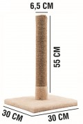 Kedi Tırmalama Direği 55 Cm – 30x30 Cm Taban Kedi Tırmalama Direği 55 Cm – 30x30 Cm Taban