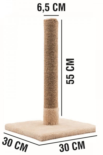Kedi Tırmalama Direği 55 Cm – 30x30 Cm Taban