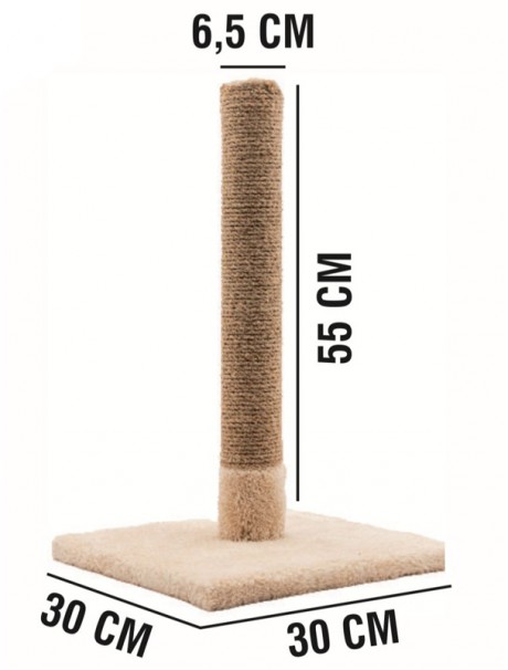 Kedi Tırmalama Direği 55 Cm – 30x30 Cm Taban Kedi Tırmalama Direği 55 Cm – 30x30 Cm Taban