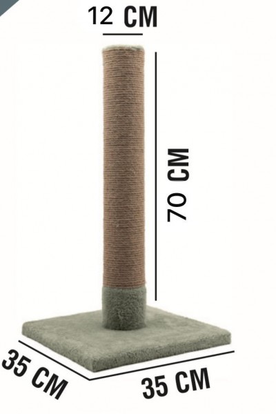 Kedi Tırmalama Direği 70 Cm – Kalın Direkli, Geniş Tabanlı