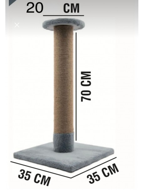 Kedi Tırmalama Direği 70 Cm – 35x35 Cm Taban Kedi Tırmalama Direği 70 Cm – 35x35 Cm Taban