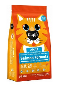 Kittylife Somonlu Kısırlaştırılmış Kedi Maması 10 kg