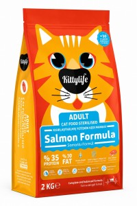 Kittylife Somonlu Kısırlaştırılmış Kedi Maması 2 kg