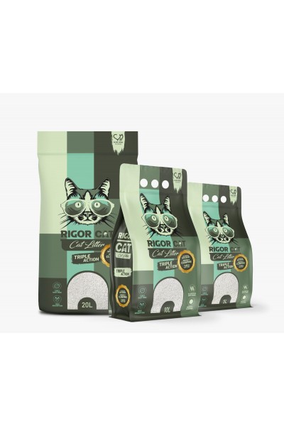 Rigor Aloe Vera Kokulu İnce Taneli Kedi Kumu 10 Lt