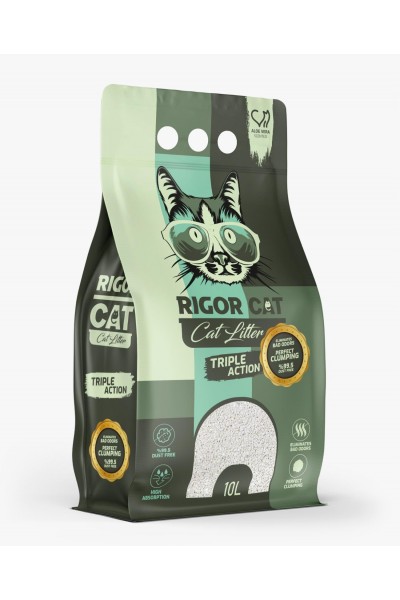 Rigor Aloe Vera Kokulu İnce Taneli Kedi Kumu 10 Lt