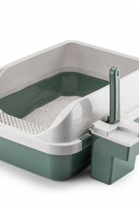 ROOMY-10A Aksesuarlı Acık Kedi Tuvaleti