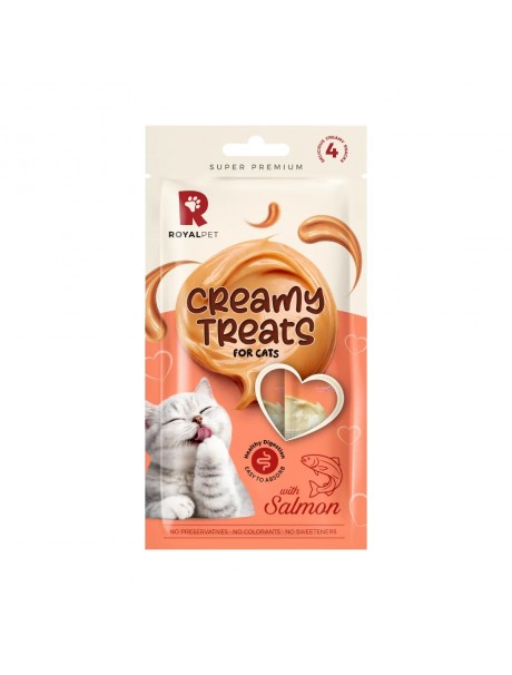 Royalpet Kediler İçin Somonlu Krema Ödül Maması 4x14 gr 56 gr
