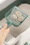 Tidy Haki Yeşil Geniş Aralıklı Küçük Kedi Kum Küreği 11x25,7x4,7 cm