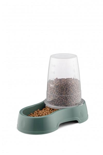 Well Haki Yeşil Hazneli Kedi ve Köpek Mama ve Su Kabı 1,5 LT 18 cmx30,5 cmx23,6 cm